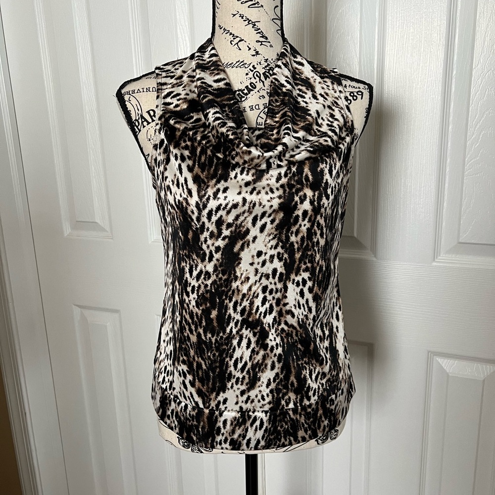 Leopard Print Sleeveless Top